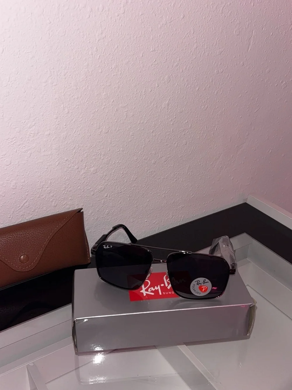 Ray-Ban Black Lens Silver Frame Sunglasses